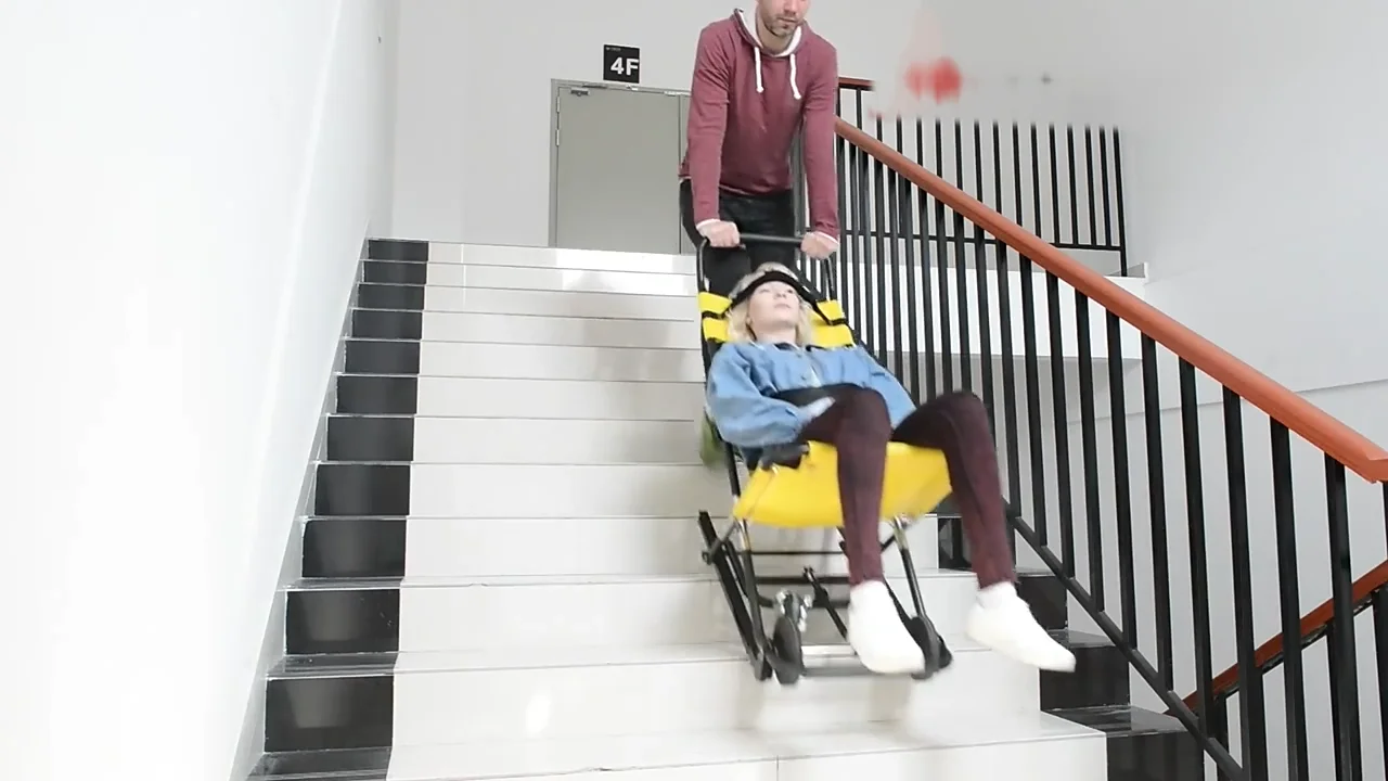Corridor Evacuation Adult Stair Stretcher Wheelchair Folding Stair