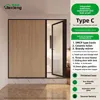 Offerta Speciale: Partizione 1,9x1,2 con Lavabo a Destra e Porta a Battente Destra con WC