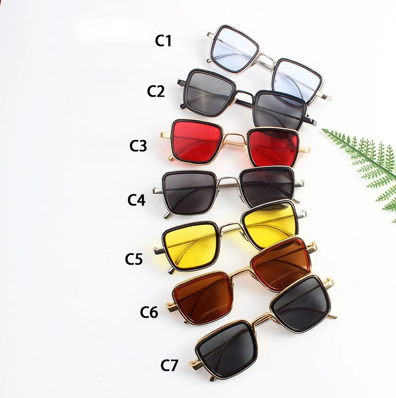 2024 Fashion Retro Driving Steampunk Small Square Trendy Sunglasses ...