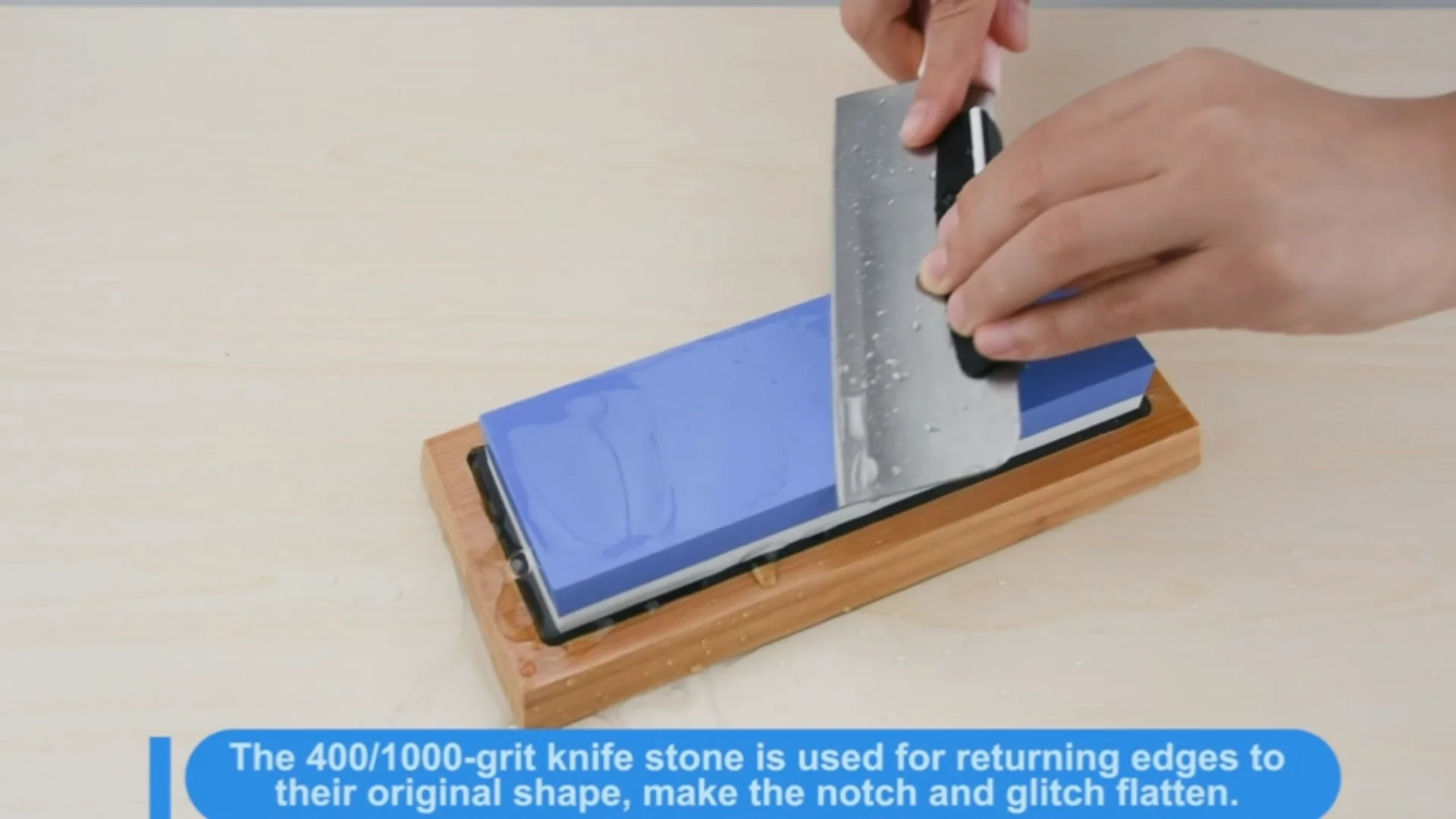 Double Face Aluminium Oxide Whetstone For Japanese Knife 400 1000 Grit