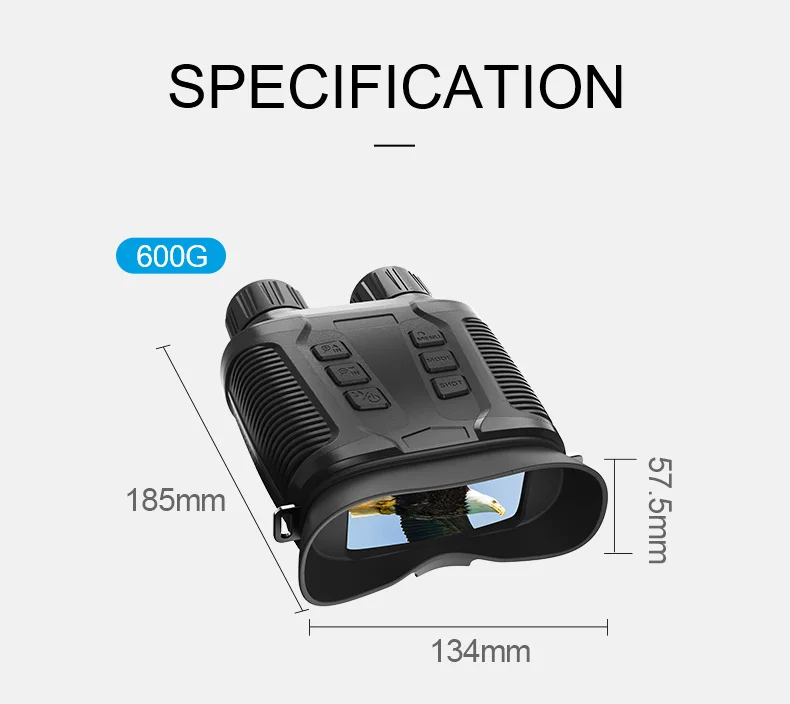 Handheld Binocular Oversized Screen Infrared Scope Night Vision Goggles ...