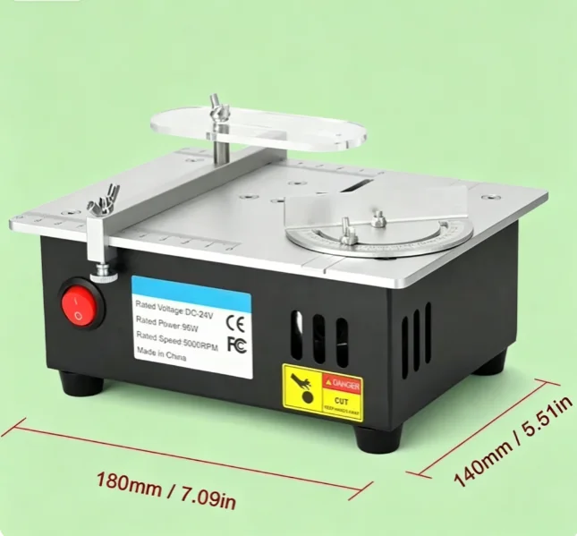 TEBAK Multifunctional Mini Electric Cutter, Desktop Table Saw for Crafts & Home Woodworking