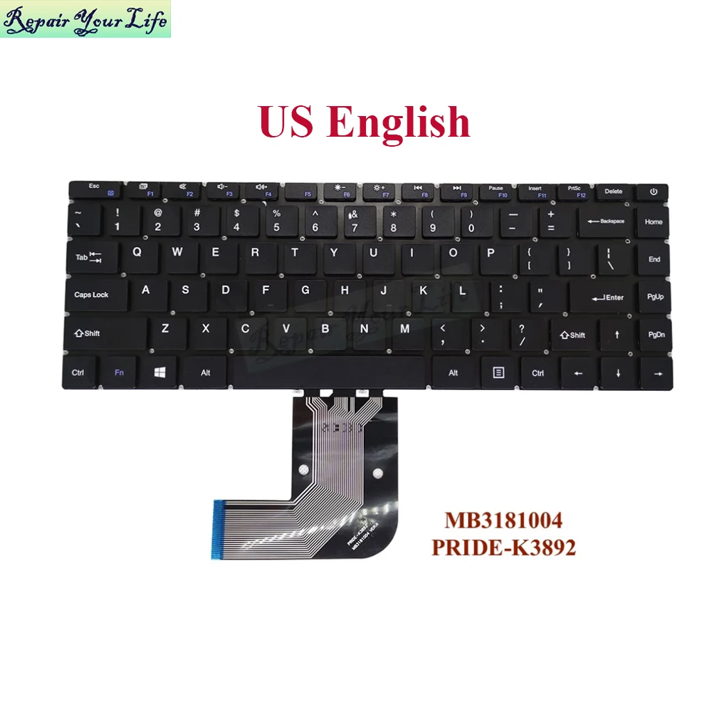US English laptop keyboard for Chuwi 14 Pro CWI529 14.1 CWI528 