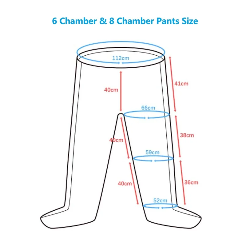 medical grade 6 chamber pneumatic compression leg recovery device-6