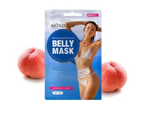 Cruelty-Free Vegan Formula Belly Mask Peach Female Body Firming Lifting Smoothing Sheet Care for Dry Skin