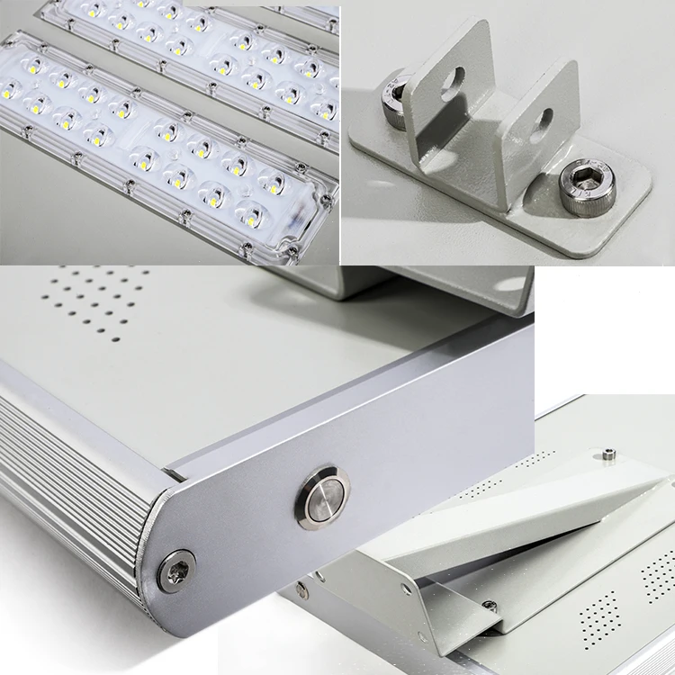 Mono Solar Panel Solar LED Street Light With Ra>80 150lm/W Luminous Flux