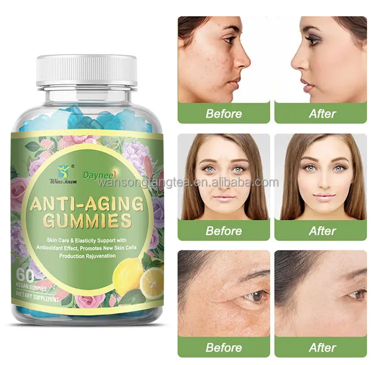 Winstown Daynee Anti Aging Gummies 3g* 60 Pcs/bottle Anti Aging Gummies Supplements Anti Aging Gummies
