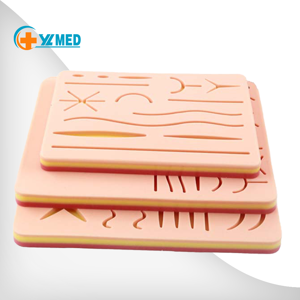 Медицинский обучающий хирургический полный набор для тренировки швов силиконовый шовный коврик хирургический шовный коврик