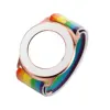Rose Golden with rainbow wristband and mirror