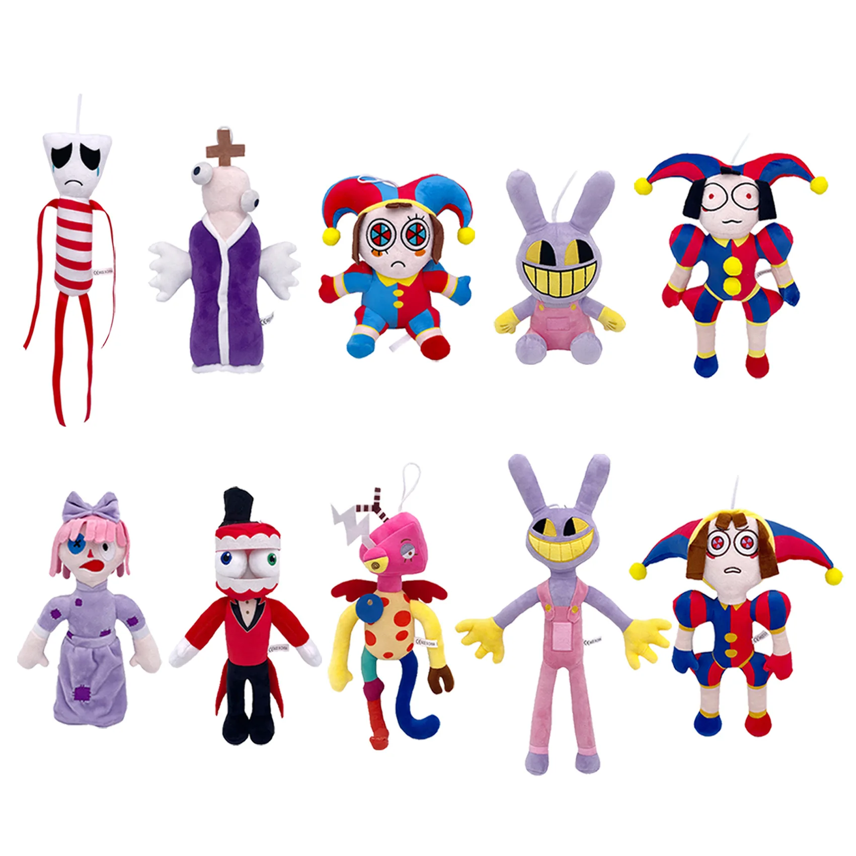 The Amazing Digital Circus New Design Cartoon Anime Pomni and Jax Stuffed Plush Toy Digital Circus for Kids Toys