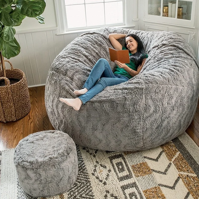 Faux Fur Large Bean Bags For Kids Faux Fur Kids Giant Bean Bag