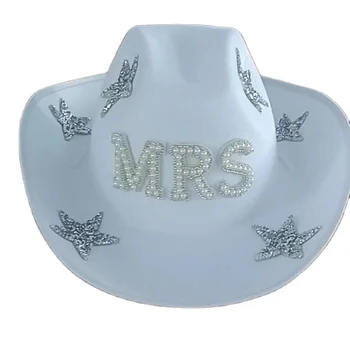 Set di accessori da cowgirl con cappello da cowboy rosa + bandana rosa, per addio al nubilato o festa, da donna