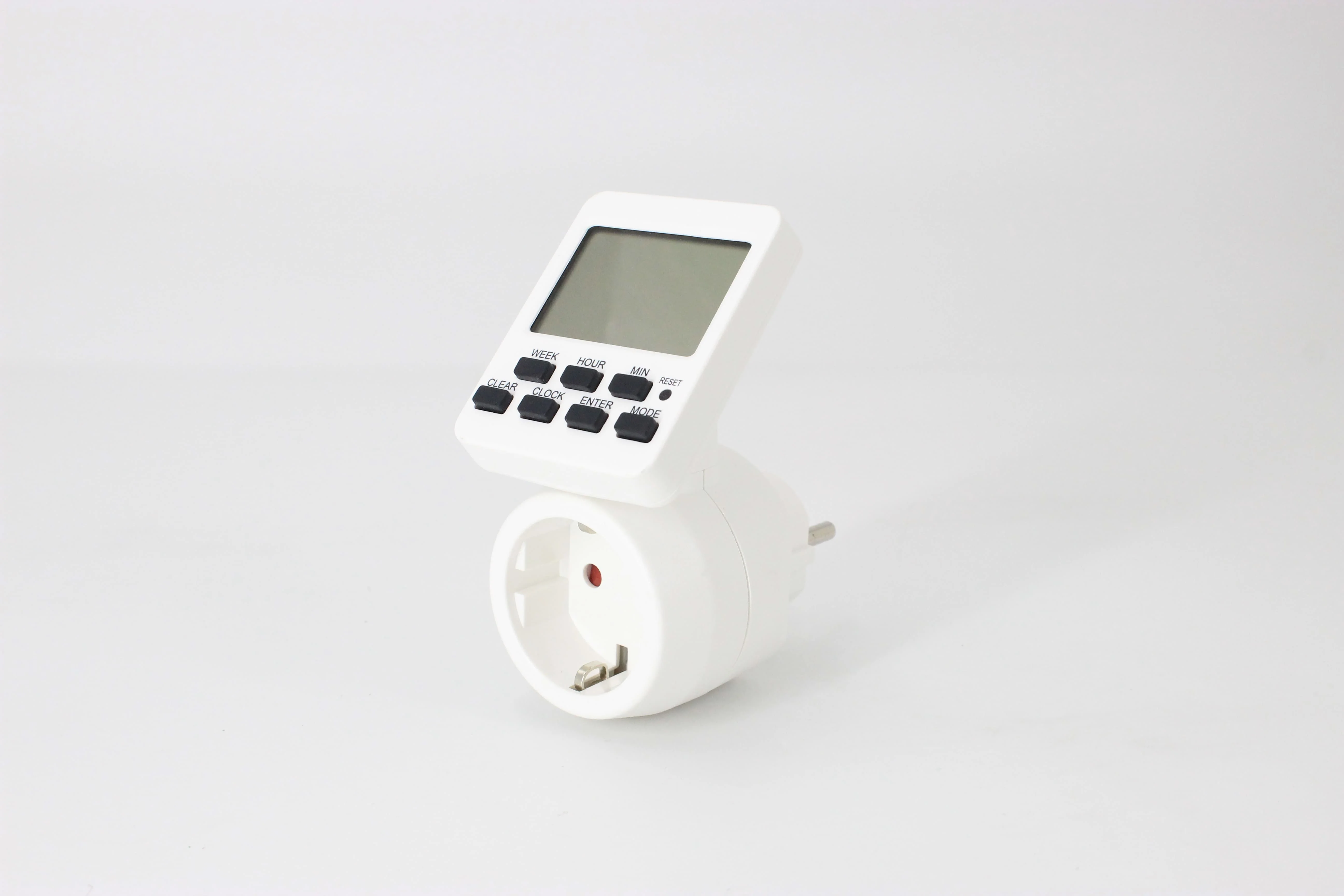 Portable PC Material Power Socket Timer 2.2''LCD Display Electrical Digital 24h 230v Mini Timer Switch