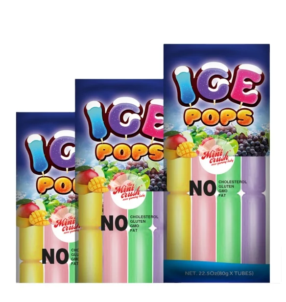 MINICRUSH JELLY China Direct Factory 80g Cheap Price Assorted Fruit Flavored Freeze Ice Pop