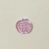 Boutons pomme transparents [carreaux violets]