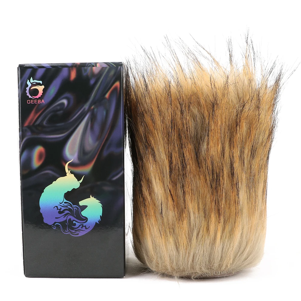 GEEBA Silicone Male Masturbator with Hairy Realistic Vagina Pocket Pussy Adult Sex Toys for Men