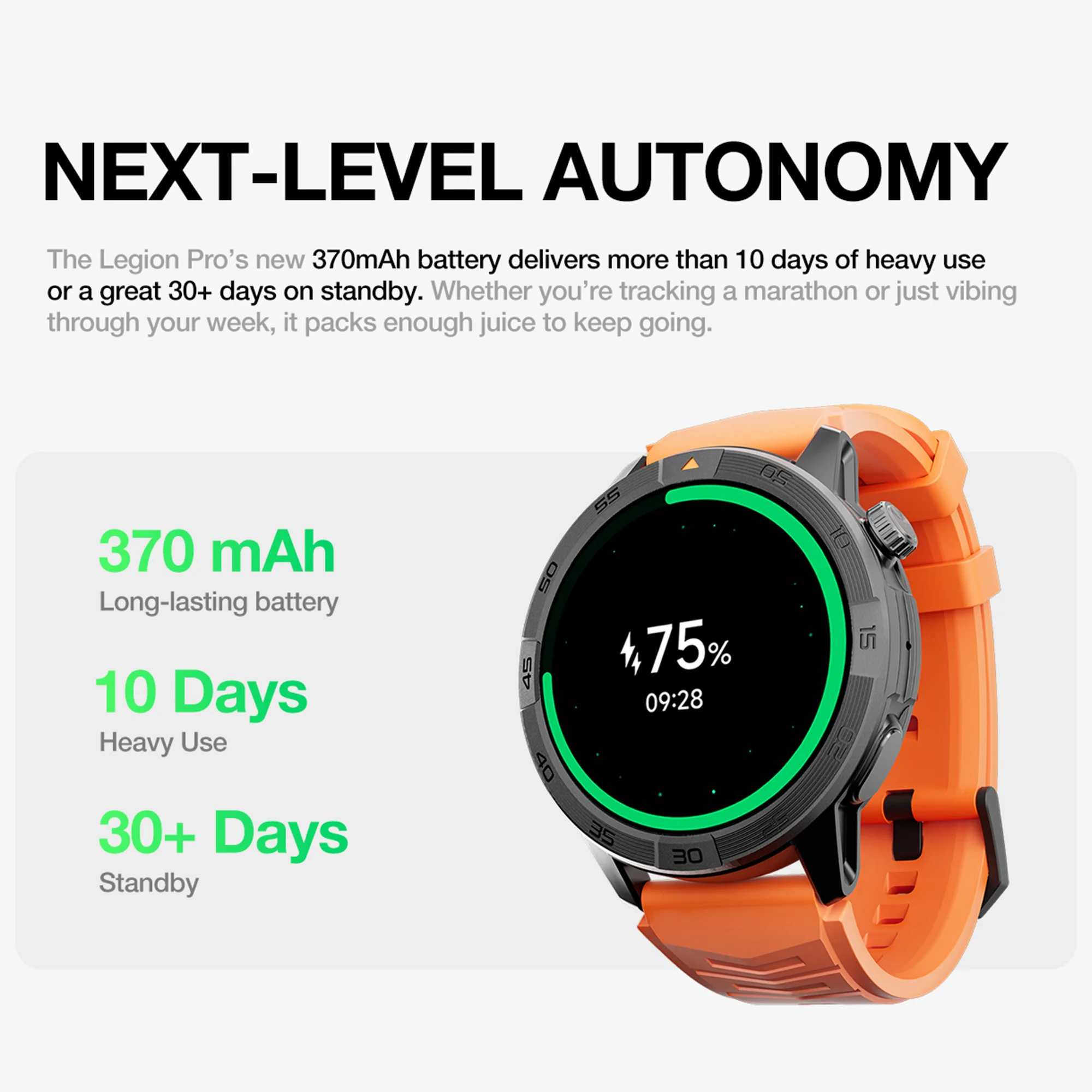AGM Watch Legion Pro 防水スマートウォッチ 5ATM GPS 100以上の 