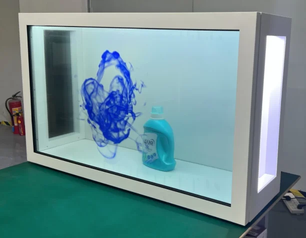 Digital Signage and Displays Multitouch Lcd See Through Transparent Display Box