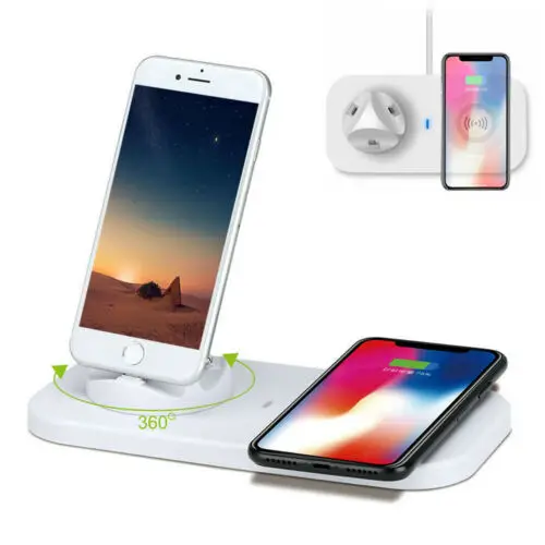 Новинка 2020, трендовые продукты 3 в 1, беспроводное зарядное устройство qi, Прямая поставка, зарядная док-станция для iphone