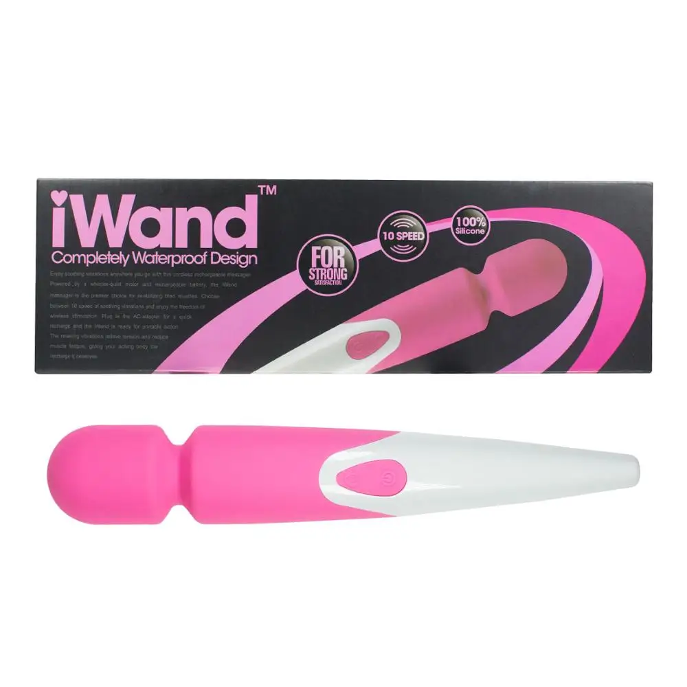 Iwand Powerful Waterproof 10 Speed Silicone Therapeutic Vibrator Massager for Relaxation Therapy
