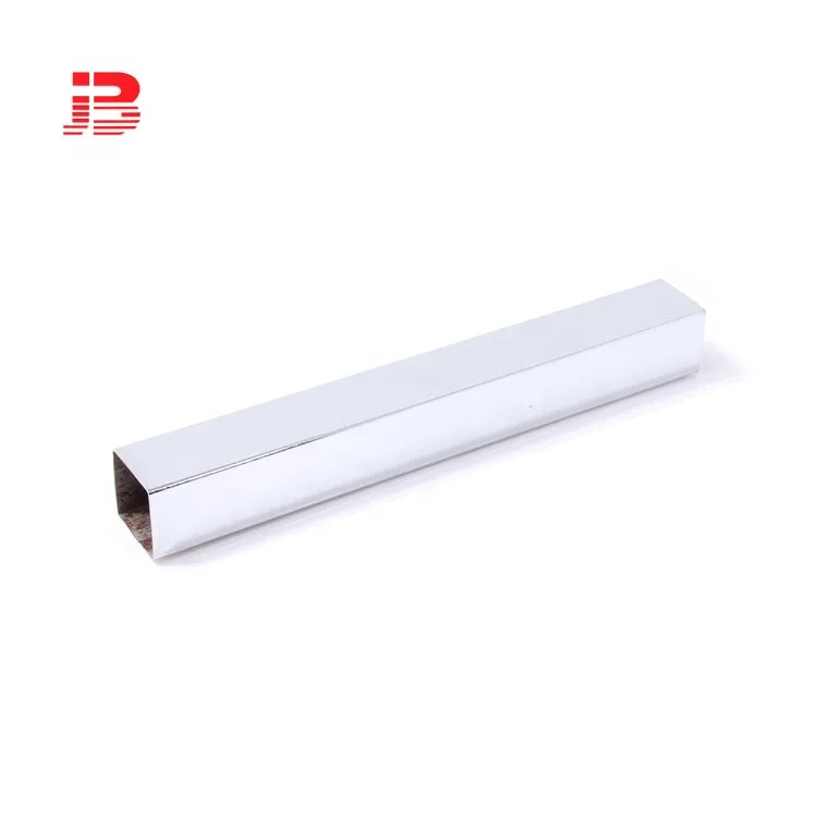 High quality 20*20mm chrome iron metal square tube wardrobe tube