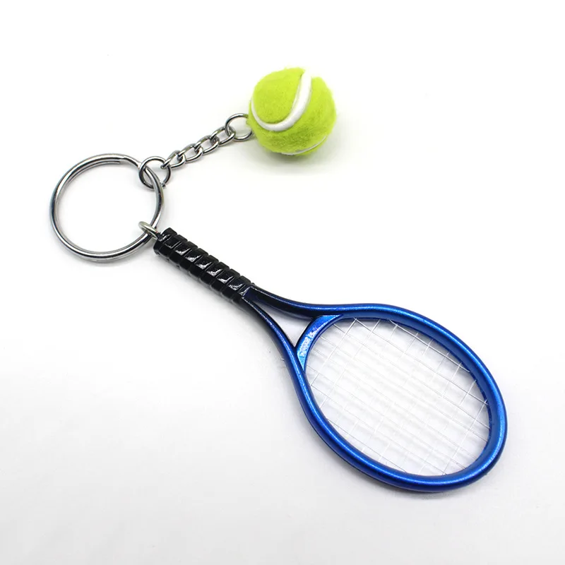 Cute Sport Mini Tennis Racket Pendant Keychain Keyring For Tennis ...