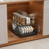 Black * bowl & spice rack [Depth 40cm]