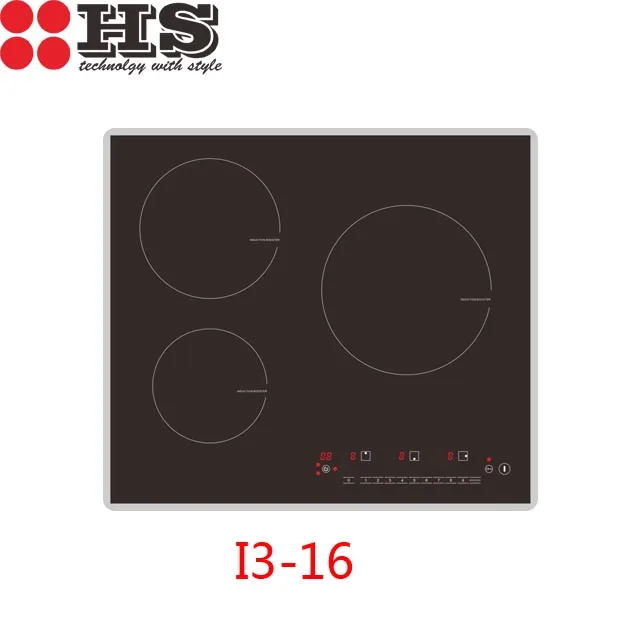 Four Side Bevel Three burner Induction Cooker