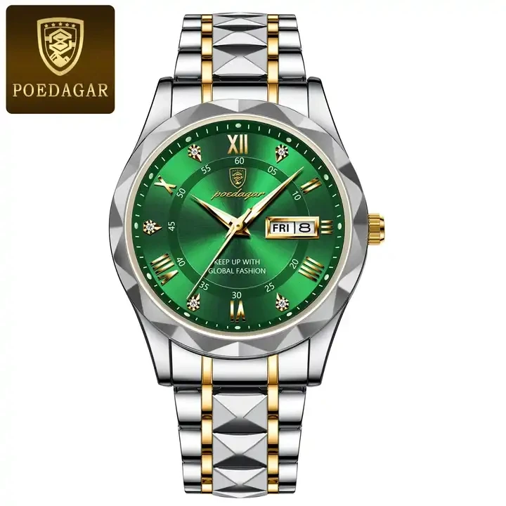 OEM POEDAGAR 615 Men's Watch Fashion Quartz Watch for Men with Calendar Luminous Hands L aperçu 12