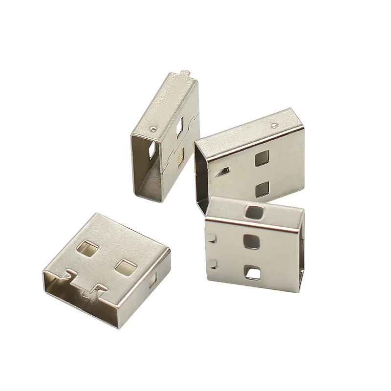 USB a Connector Metal Iron Shell 12 14 15 17mm Male Connector Enclosure USB Plug Housing Wireless Mouse Receiver