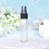 Clear bottle + black cap