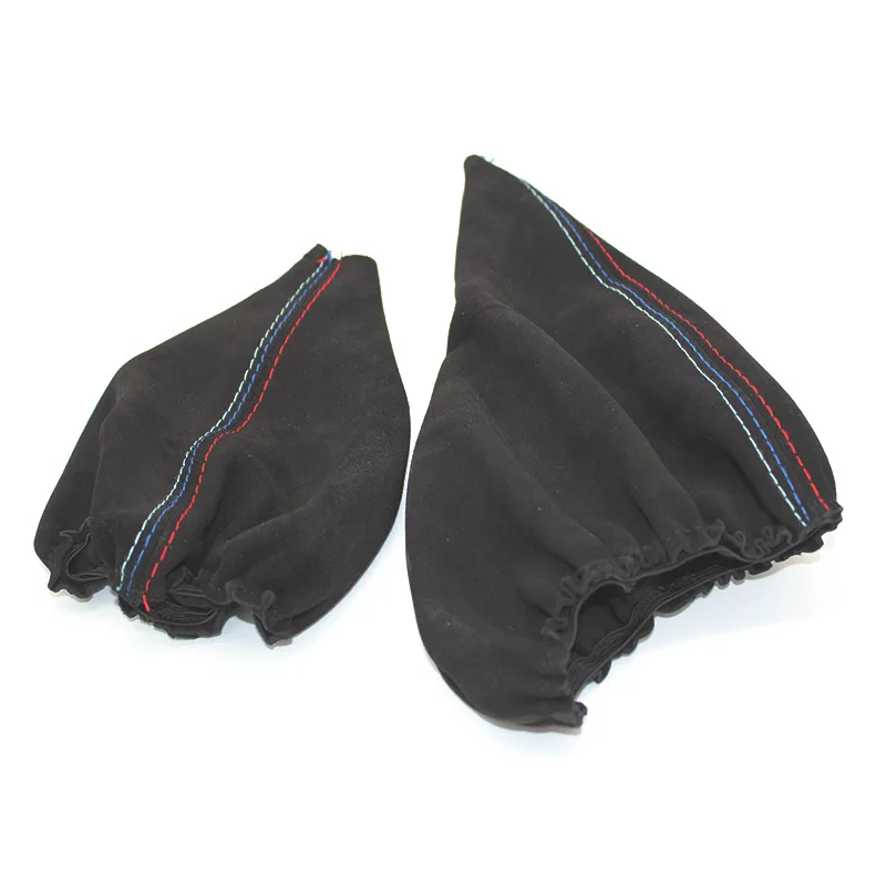 FOR BMW E90 E91 E92 E93 GEAR SHIFT BOOT GAITER COVER ALCANTARA STITCH
