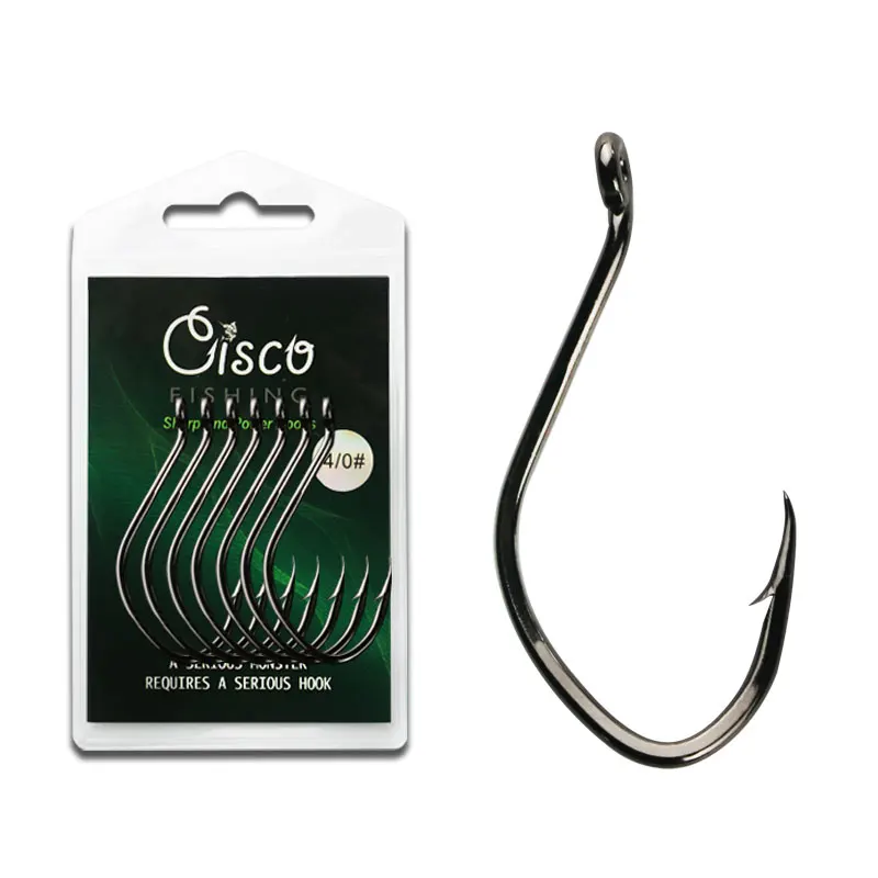 NEW OEM 8083 Deep Sea Saltwater Fishing Large Fish Tuna Marlin Cod Tuna  High Carbon Steel Black Nickel Sea Fishing Hook