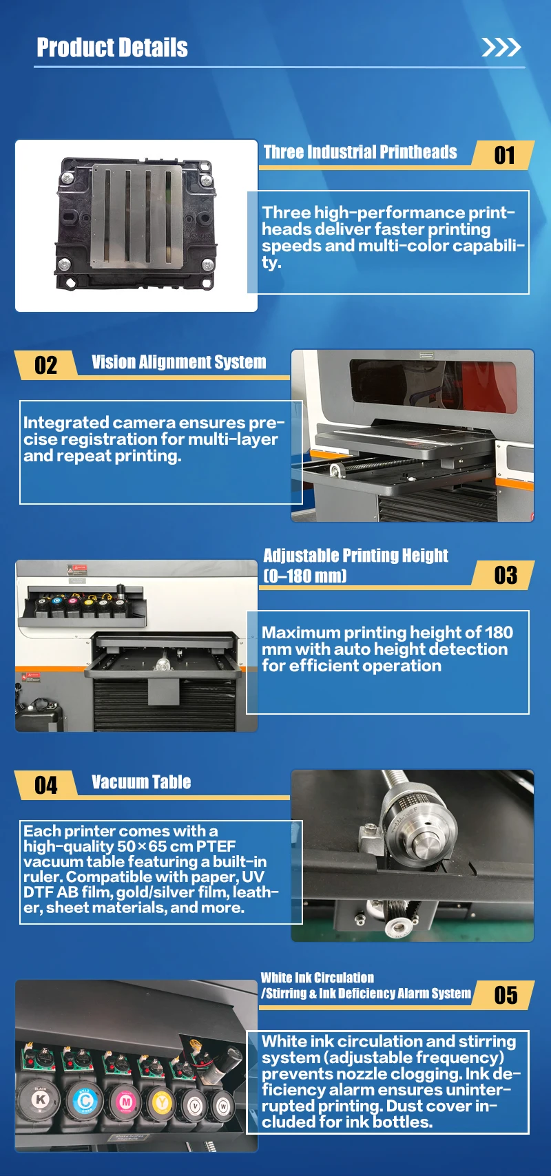 50*65cm UV Flatbed Printer