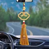 Colgante para cerradura de coche de paz y buena fortuna (color tostado)