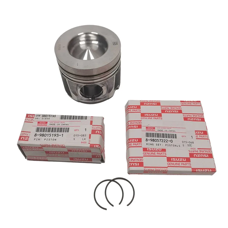 Genuine Isuzu Dmax 4JJ1 Engine Pistons 4JJ1-TCX Forged Piston Kit for Isuzu Rodeo & Chevrolet 3.0L 4JJ1 Automobile Piston Rings
