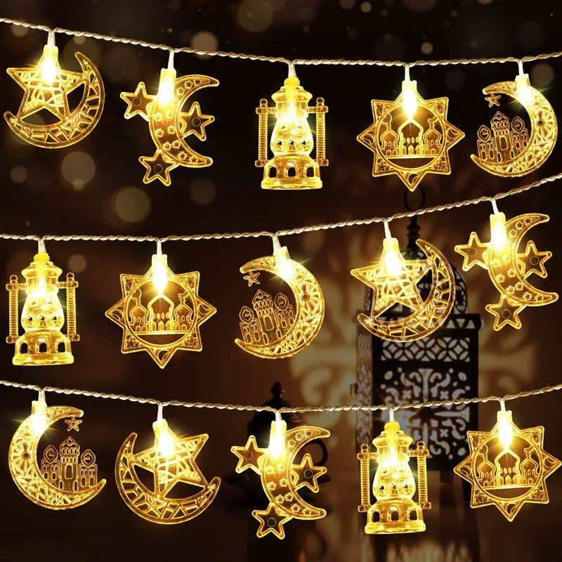 Decorazioni Ramadan Luce Notturna Eid Crafts Decorazioni Lampada da Tavolo Luci