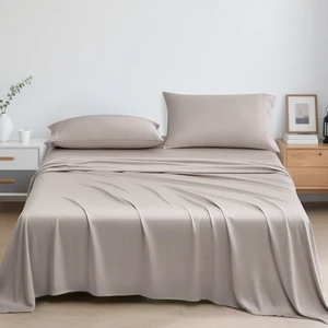 New Design Modern Comforter Set Organic Soft Cooling Breathable 4PCS Duvet Cover Bamboo Bedding Sheet OEKO-TEX Certified 300tc