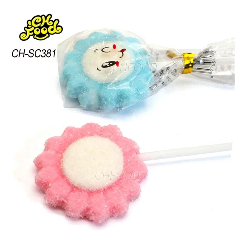 Valentine's Day Halal New 3d Sugar Coated Flower Shape Gummy Candy Lollipop Factory Soft Candy Sweets