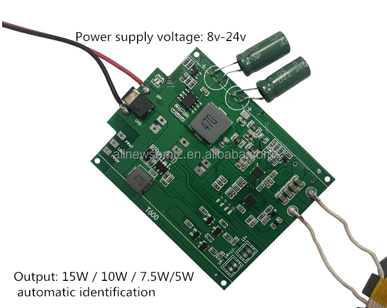 One-Stop Supply 15W high power vehicle mounted wireless charging module  automobile furniture modification scheme