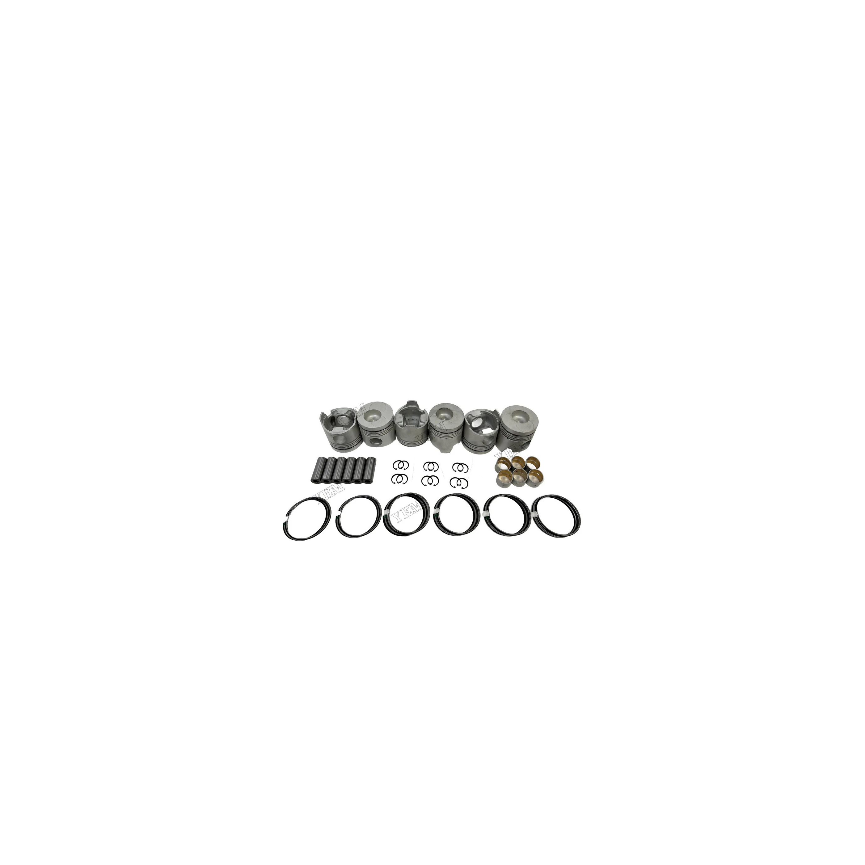 Cylinder Piston Kit With Rings Set Compatible for Hino H07C Industrial Machinery Spare Parts
