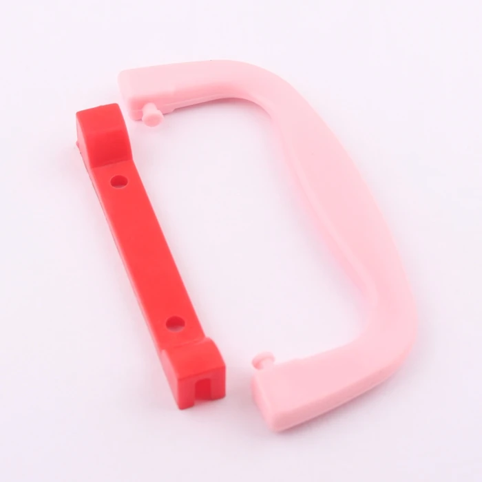 Пластиковая коробка розового цвета для упаковки игрушек, ручка для подарочной коробки