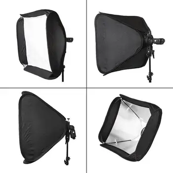 Photo Studio Accessories Godox 60*60cm Portable Foldable Softbox with S Type Bracket Holder for Studio Speedlight detail image
