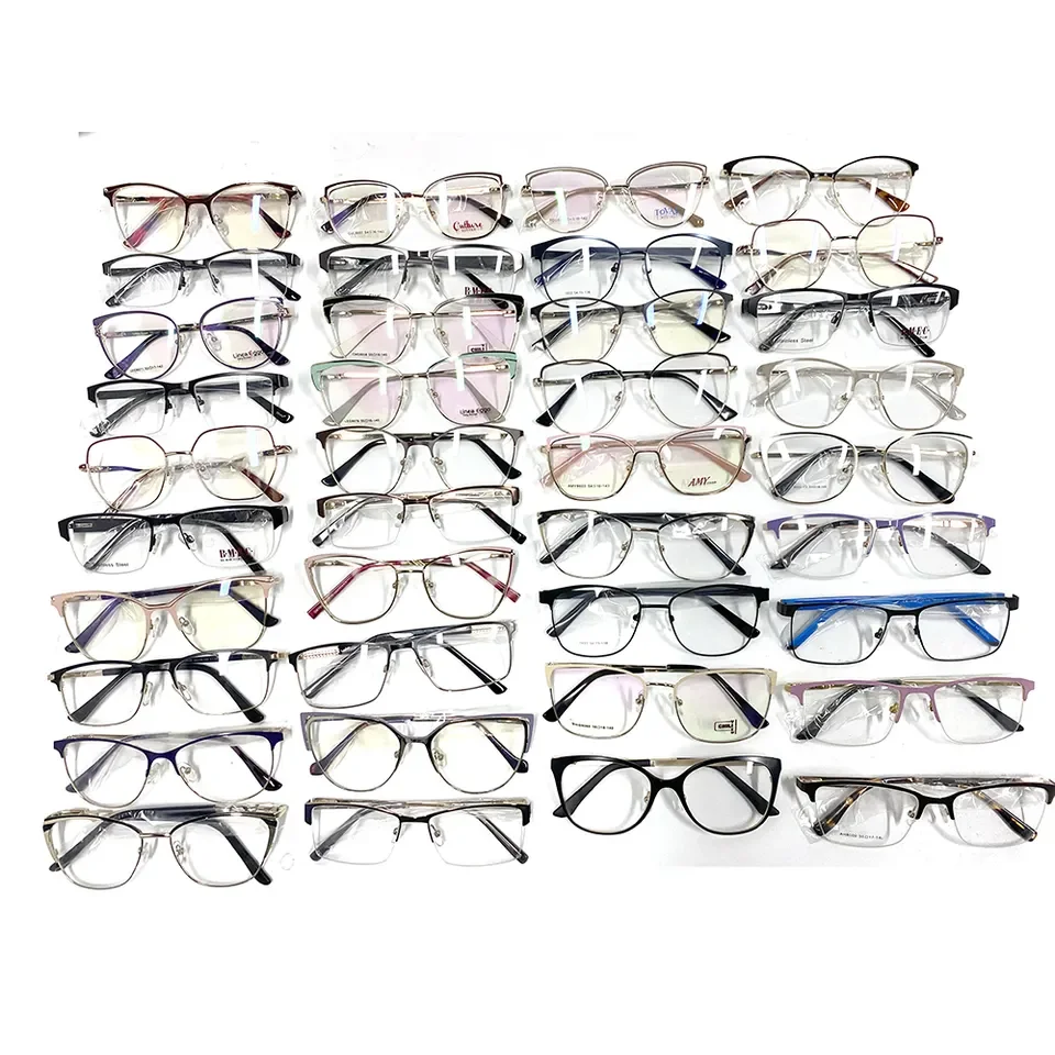 Wholesale Assorted Cheap Price Eyeglasses Frame Metal Stock Ready