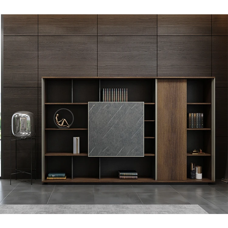 FOH Big Boss Table Desk Design Luxury Home Office Desk with Marble Decoration