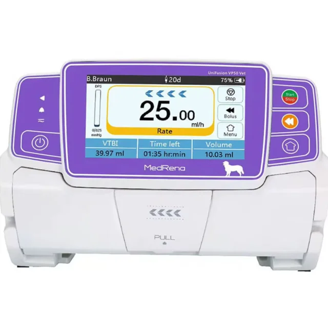 UniFusion VP50Vet Infusion Pump MedRena UniFusion Reusable Vet Hospital ICU Infusion Pump Animal Pet Dog