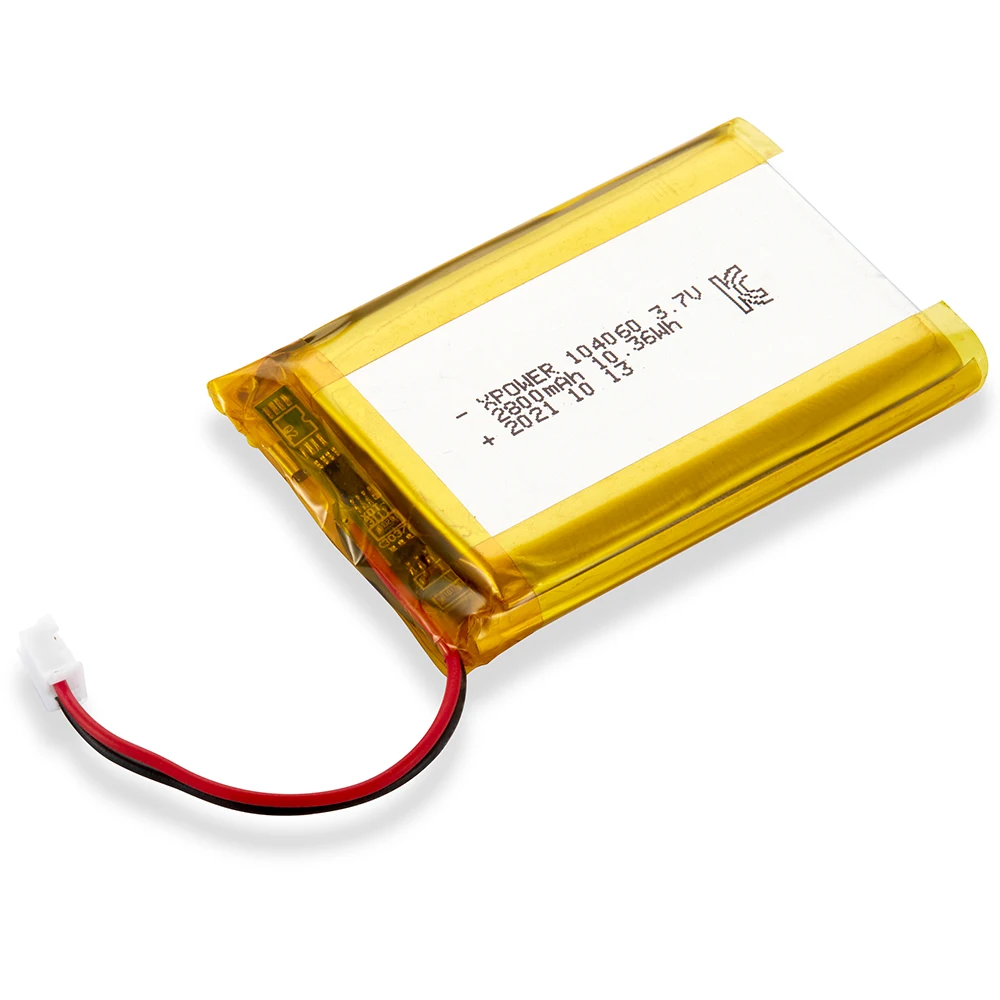 Xpower Kc Certified 104060 2800mah Rechargeable Lithium Polymer Battery 3.7v For Wireless Printer