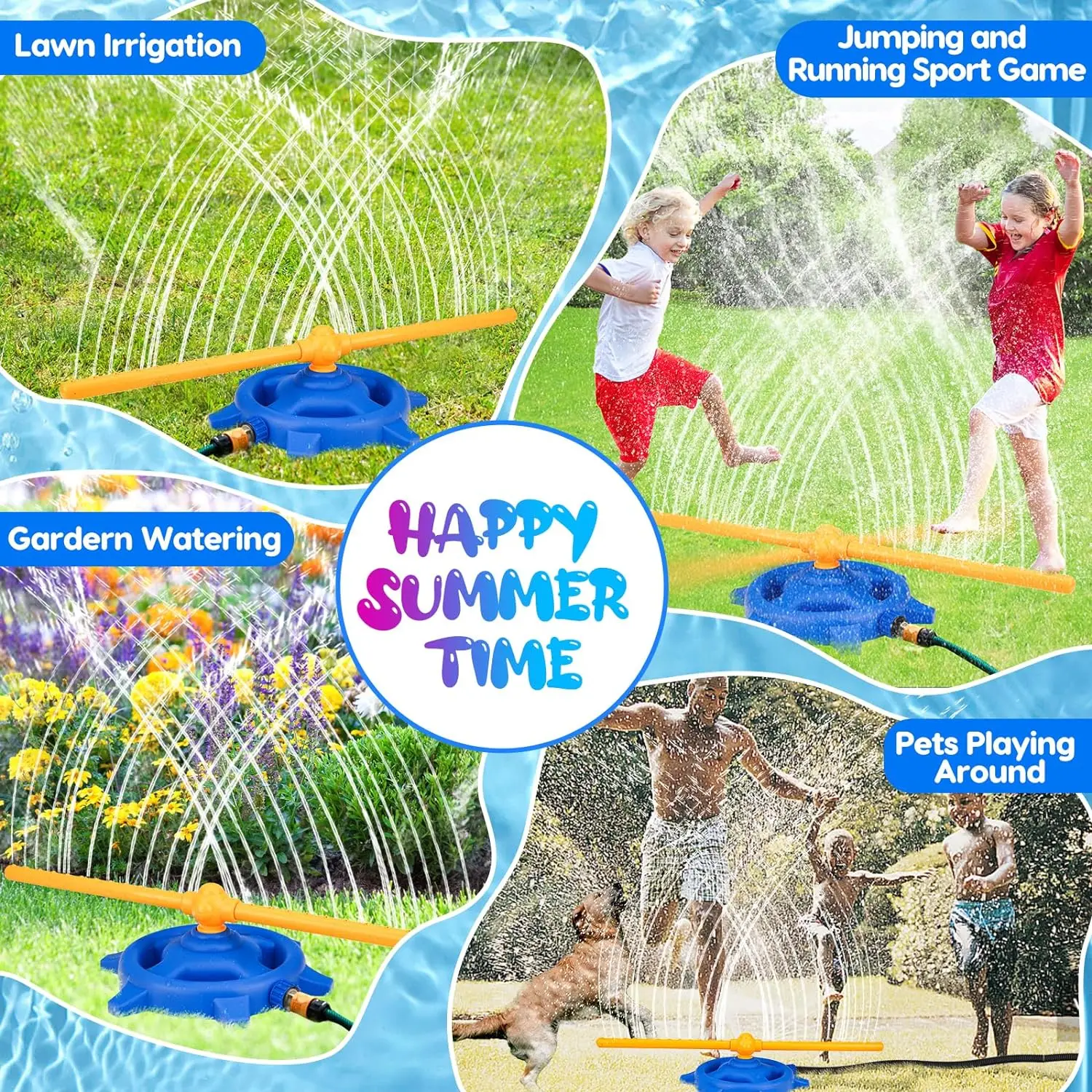 Water Sprinkler for Kids - Fun Summer Outdoor Toy