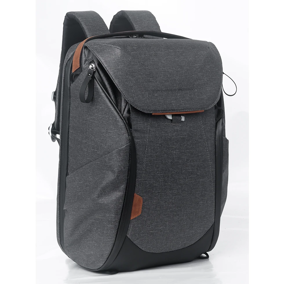 16 inch laptop backpack mens Polare Cowhide Leather Multiple Laptop Backpack Day Pack Travel Bag Satchel For Men