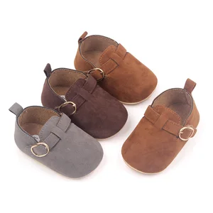 Unisex Soft PU Sude Material Anti-slip Baby Boy Shoes Toddler Newborn Girl Shoes